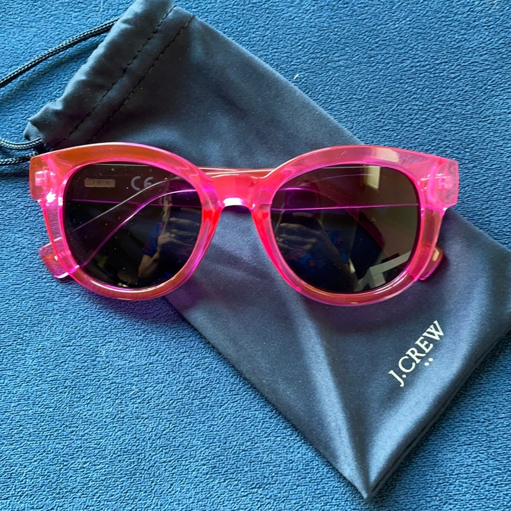 LIKE NEW - J Crew Factory Sunglasses Hot Pink